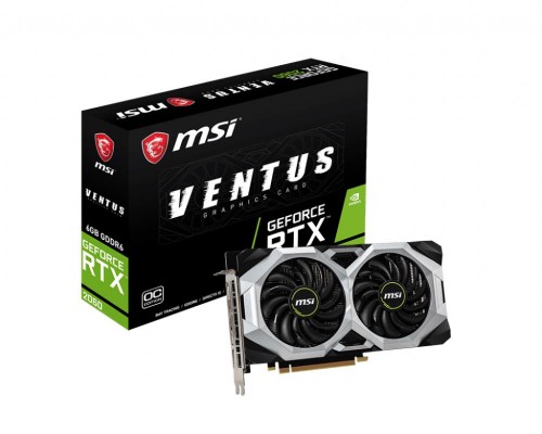 Видеокарта PCIE16 RTX2060 6GB GDDR6 RTX 2060 VENTUS OC RU MSI