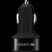 Автомобильное зарядное устройство CANYON C-06 Universal 3xUSB car adapter, Input 12V-24V, Output 5V-3.1A, black rubber coating+black metal ring (side with USB is in plastic), 66*35.2*25.1mm, 0.025kg