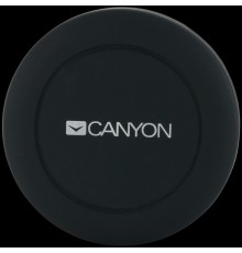Автомобильное зарядное устройство Canyon CH-2 Car Holder for Smartphones,magnetic suction function ,with 2 plates(rectangle/circle), black ,44*44*40mm 0.035kg                                                                                            