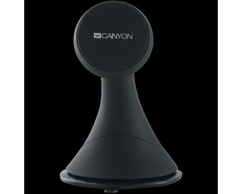 Автомобильное зарядное устройство Canyon CH-6 Car Holder for Smartphones,magnetic suction function ,with 2 plates(rectangle/circle), black ,97*67.5*107mm 0.068kg