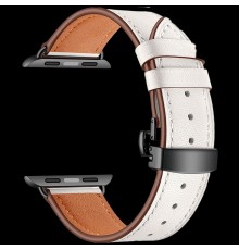 Кожаный ремешок из телячьей кожи для Apple Watch 42/44 mm ANNET MANCINI LWA-05-44-WH White                                                                                                                                                                