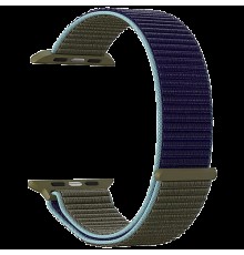 Нейлоновый ремешок для Apple Watch 42/44 mm LYAMBDA VEGA DS-GN-02-44-46 Khaki-blue                                                                                                                                                                        