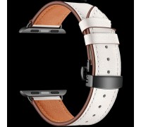 Кожаный ремешок из телячьей кожи для Apple Watch 38/40 mm ANNET MANCINI LWA-05-40-WH White                                                                                                                                                                