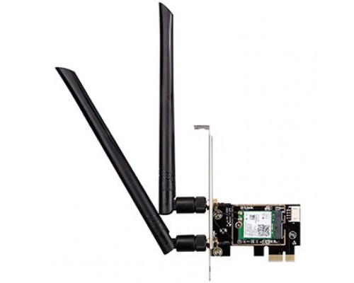 Сетевая карта Wireless AX3000 Dual-band PCI Express Adapter.802.11a/b/g/n/ac and 802.11ax compatible, switchable Dual band 2.4 GHz or 5 GHz; Up to 2402 Mbps data transfer rate in 802.11ax mode 5 GHz, up to 574 Mbps data transfer rate in 802.11ax mode