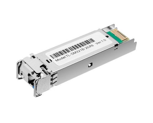 Трансивер 1000Base-BX WDM Bi-Directional SFP module, TX: 1310 nm and RX: 1550 nm, 1 LC Simplex port , up to 2 km transmission distance in 9/125 m SMF (Single-Mode Fiber), Supports Digital Diagnostic Monitoring (DDM).