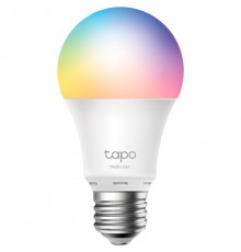 Умная лампочка Tapo Smart WiFi Bulb, A60 sizeE27 base, 9.5W, 16 million colors, 2000k-6500k tunable white, 800 lumens brightness and dimmable, 802.11b/g/n 2.4G WiFi connection, work with 200-240 V, 50/60 Hz power voltage and frequency, work with Yan 