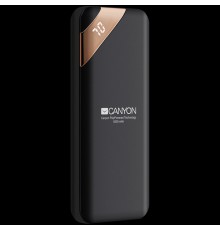 Внешний аккумулятор  CANYON PB-54 Power bank 5000mAh Li-poly battery, Input 5V/2A, Output 5V/2.1A, with Smart IC and power display, Black, USB cable length 0.25m, 115*50*12mm, 0.120Kg                                                                   
