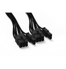 Кабель питания be quiet! PCI-E POWER CABLE CP-6620 / 2x PCIe 6+2-pin, 600mm / BC071                                                                                                                                                                       