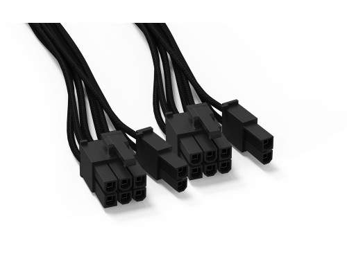 Кабель питания be quiet! PCI-E POWER CABLE CP-6620 / 2x PCIe 6+2-pin, 600mm / BC071