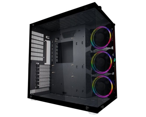 Корпус 1STPLAYER STEAM PUNK SP8 / ATX, tempered glass side panel, RGB fans controller & remote / 3x 120mm RGB fans inc. / SP8-G3