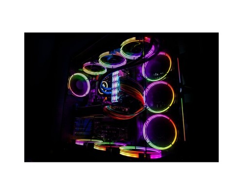 Корпус 1STPLAYER STEAM PUNK SP8 / ATX, tempered glass side panel, RGB fans controller & remote / 3x 120mm RGB fans inc. / SP8-G3