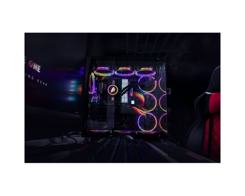 Корпус 1STPLAYER STEAM PUNK SP8 / ATX, tempered glass side panel, RGB fans controller & remote / 3x 120mm RGB fans inc. / SP8-G3