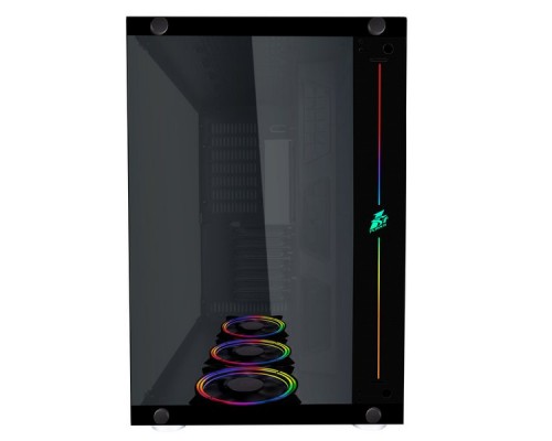 Корпус 1STPLAYER STEAM PUNK SP8 / ATX, tempered glass side panel, RGB fans controller & remote / 3x 120mm RGB fans inc. / SP8-G3