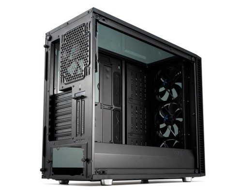 Корпус Fractal Design DEFINE S2 VISION BLACKOUT / E-ATX, mid tower, dark tint tempered glass side panels / 4x140mm fans inc. / FD-CA-DEF-S2V-BKO-TGD