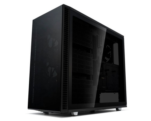 Корпус Fractal Design DEFINE S2 VISION BLACKOUT / E-ATX, mid tower, dark tint tempered glass side panels / 4x140mm fans inc. / FD-CA-DEF-S2V-BKO-TGD