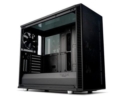 Корпус Fractal Design DEFINE S2 VISION BLACKOUT / E-ATX, mid tower, dark tint tempered glass side panels / 4x140mm fans inc. / FD-CA-DEF-S2V-BKO-TGD