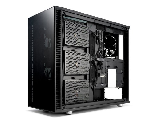 Корпус Fractal Design DEFINE S2 VISION BLACKOUT / E-ATX, mid tower, dark tint tempered glass side panels / 4x140mm fans inc. / FD-CA-DEF-S2V-BKO-TGD