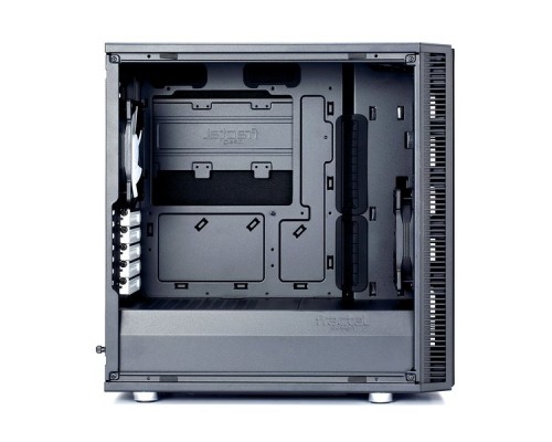 Корпус Fractal Design DEFINE MINI C / mATX, mini tower / 2x120mm fans inc. / FD-CA-DEF-MINI-C-BK