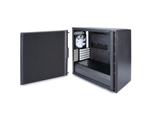 Корпус Fractal Design DEFINE MINI C / mATX, mini tower / 2x120mm fans inc. / FD-CA-DEF-MINI-C-BK