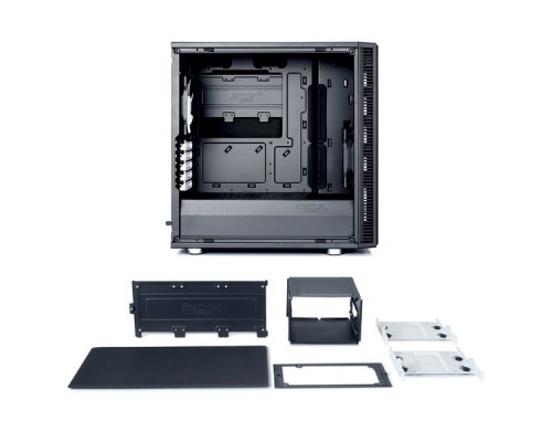 Корпус Fractal Design DEFINE MINI C / mATX, mini tower / 2x120mm fans inc. / FD-CA-DEF-MINI-C-BK