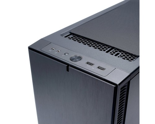 Корпус Fractal Design DEFINE MINI C / mATX, mini tower / 2x120mm fans inc. / FD-CA-DEF-MINI-C-BK