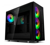 Корпус Fractal Design DEFINE S2 VISION RGB / E-ATX, mid tower, dark tint tempered glass side panels / 4x140mm ARGB fans inc. / FD-CA-DEF-S2V-RGB-BKO-TGD                                                                                                  