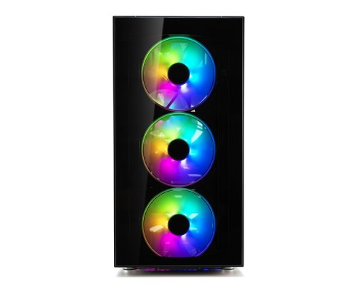 Корпус Fractal Design DEFINE S2 VISION RGB / E-ATX, mid tower, dark tint tempered glass side panels / 4x140mm ARGB fans inc. / FD-CA-DEF-S2V-RGB-BKO-TGD