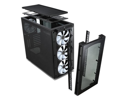 Корпус Fractal Design DEFINE S2 VISION RGB / E-ATX, mid tower, dark tint tempered glass side panels / 4x140mm ARGB fans inc. / FD-CA-DEF-S2V-RGB-BKO-TGD