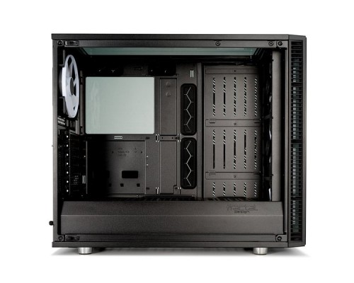 Корпус Fractal Design DEFINE S2 VISION RGB / E-ATX, mid tower, dark tint tempered glass side panels / 4x140mm ARGB fans inc. / FD-CA-DEF-S2V-RGB-BKO-TGD