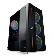 Корпус 1STPLAYER BLACK.SIR B7 / ATX, tempered glass / 4x 120mm RGB fans inc. / B7-4M2                                                                                                                                                                     