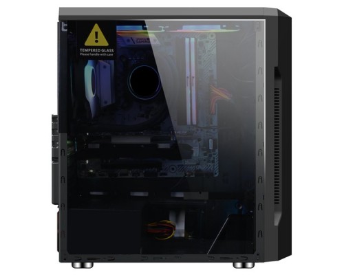 Корпус 1STPLAYER RAINBOW R3-A / ATX, tempered glass side panel / 1x 120mm LED fan inc. / R3-A-1R1