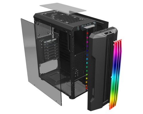 Корпус 1STPLAYER RAINBOW R3-A / ATX, tempered glass side panel / 1x 120mm LED fan inc. / R3-A-1R1