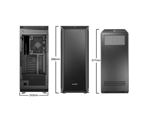 Корпус be quiet! DARK BASE PRO 900 SILVER rev. 2 / full tower, E-ATX, XL-ATX, tempered glass side panel, Qi charger / 3x Silent Wings 3 140mm PWM fans / BGW16