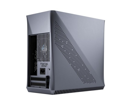 Корпус Fractal Design ERA ITX TITANIUM GRAY - WALNUT / Mini-ITX / 1x80mm fan inc. / FD-CA-ERA-ITX-GY