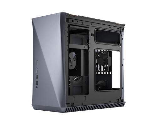 Корпус Fractal Design ERA ITX TITANIUM GRAY - WALNUT / Mini-ITX / 1x80mm fan inc. / FD-CA-ERA-ITX-GY