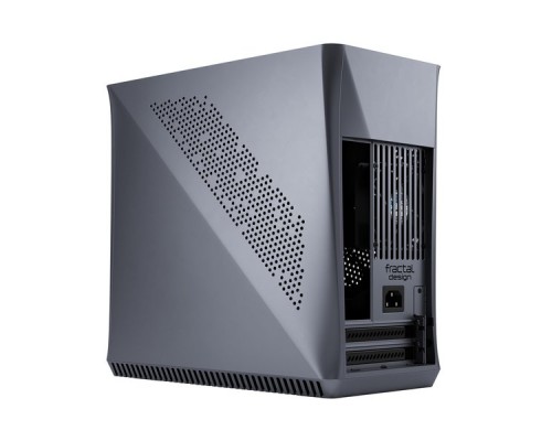 Корпус Fractal Design ERA ITX TITANIUM GRAY - WALNUT / Mini-ITX / 1x80mm fan inc. / FD-CA-ERA-ITX-GY