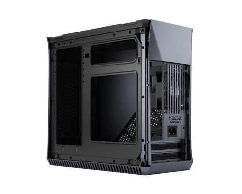 Корпус Fractal Design ERA ITX TITANIUM GRAY - WALNUT / Mini-ITX / 1x80mm fan inc. / FD-CA-ERA-ITX-GY