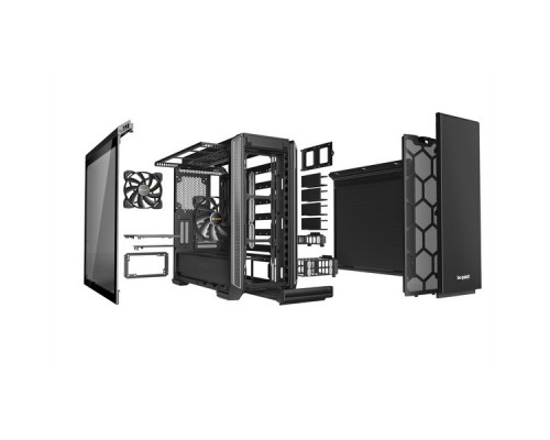 Корпус be quiet! SILENT BASE 601 WINDOW SILVER / midi-tower, E-ATX, tempered glass side panel / 2x Pure Wings 2 140mm / BGW27