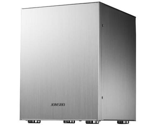 Корпус JONSBO C2 без БП, mini-ITX, micro-ATX, серебристый