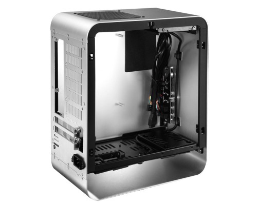 Корпус JONSBO UMX1W без БП, боковая панель из закаленного стекла, mini-ITX, серебристый