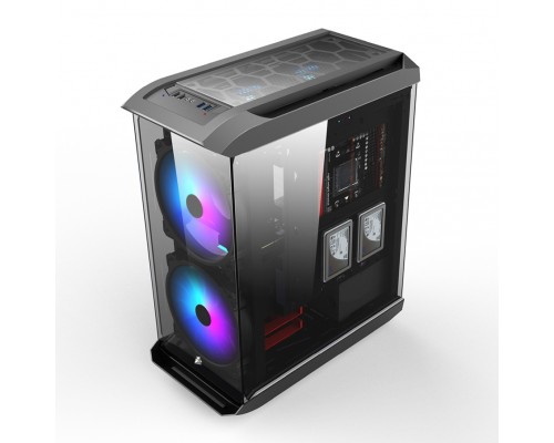 Корпус 1STPLAYER FIREBASE X8 / ATX, tempered glass, RGB fans controller & remote / 2x 200mm & 1x 120mm RGB fans inc. / X8