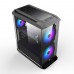 Корпус 1STPLAYER FIREBASE X8 / ATX, tempered glass, RGB fans controller & remote / 2x 200mm & 1x 120mm RGB fans inc. / X8