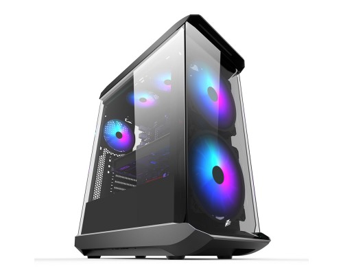 Корпус 1STPLAYER FIREBASE X8 / ATX, tempered glass, RGB fans controller & remote / 2x 200mm & 1x 120mm RGB fans inc. / X8