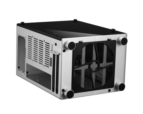 Корпус JONSBO U1 PLUS Silver без БП, боковая панель из закаленного стекла, mini-ITX, SFX, серебристый