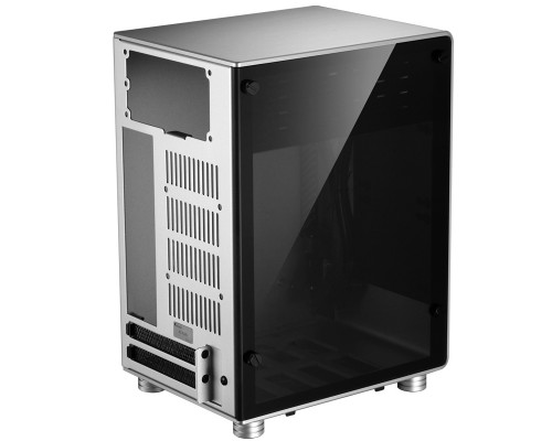 Корпус JONSBO U1 PLUS Silver без БП, боковая панель из закаленного стекла, mini-ITX, SFX, серебристый