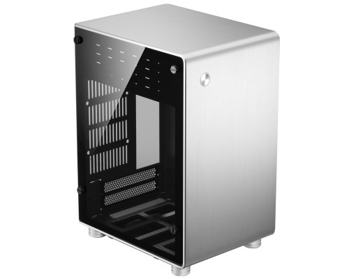 Корпус JONSBO U1 PLUS Silver без БП, боковая панель из закаленного стекла, mini-ITX, SFX, серебристый