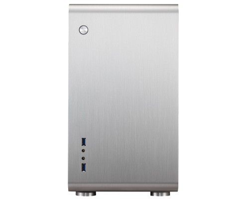 Корпус JONSBO U3 Silver без БП, mini-ITX, micro-ATX, серебристый