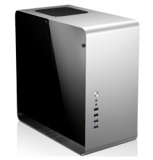 Корпус JONSBO UMX3W Silver без БП, боковая панель из закаленного стекла, mini-ITX, micro-ATX, серебристый                                                                                                                                                 