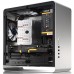 Корпус JONSBO UMX3W Silver без БП, боковая панель из закаленного стекла, mini-ITX, micro-ATX, серебристый