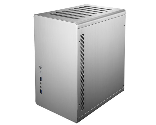 Корпус JONSBO RM2 Silver без БП, mini-ITX, micro-ATX, ATX, серебристый